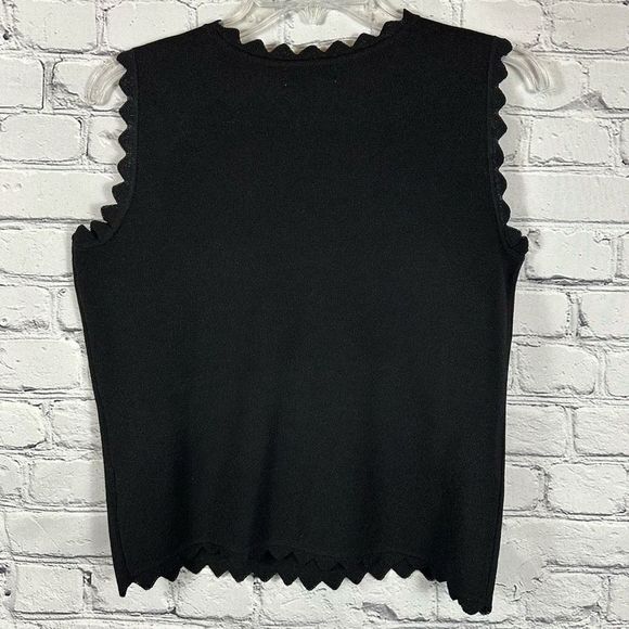 Bar III Tops Bariii Womens Sleeveless Sweater Shell Scalloped